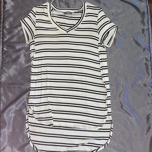 Striped V-neck shirt!